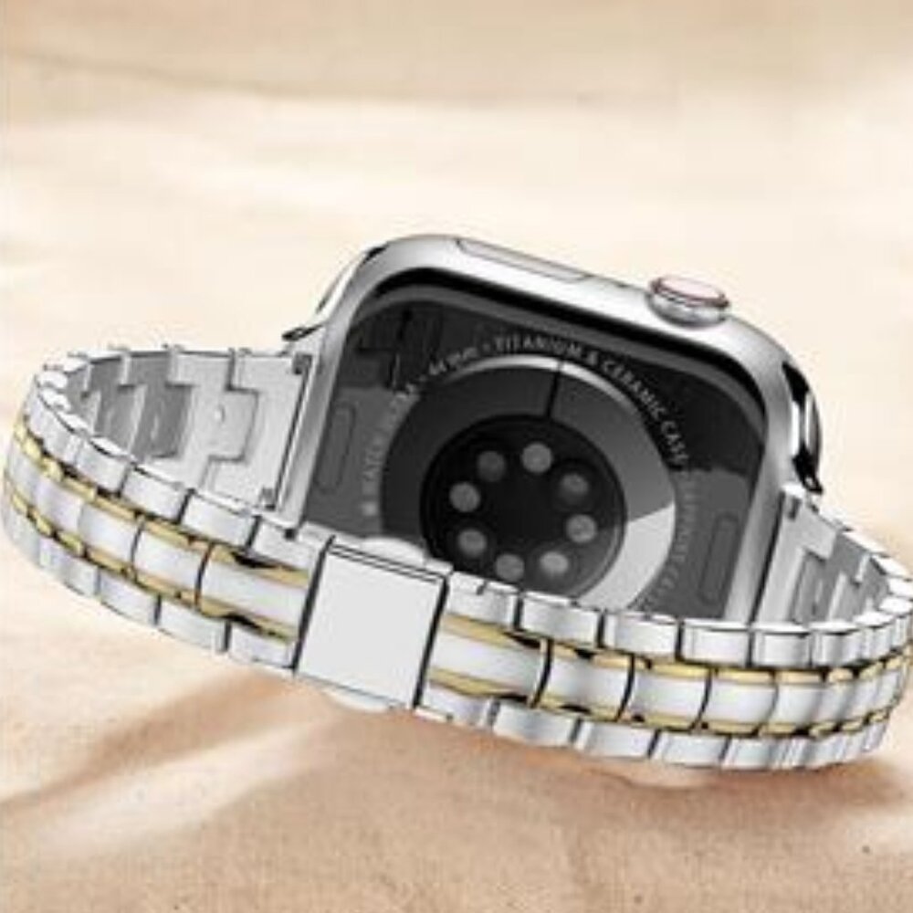 NEW Luxury Silver/Gold Slim Apple Watch Band